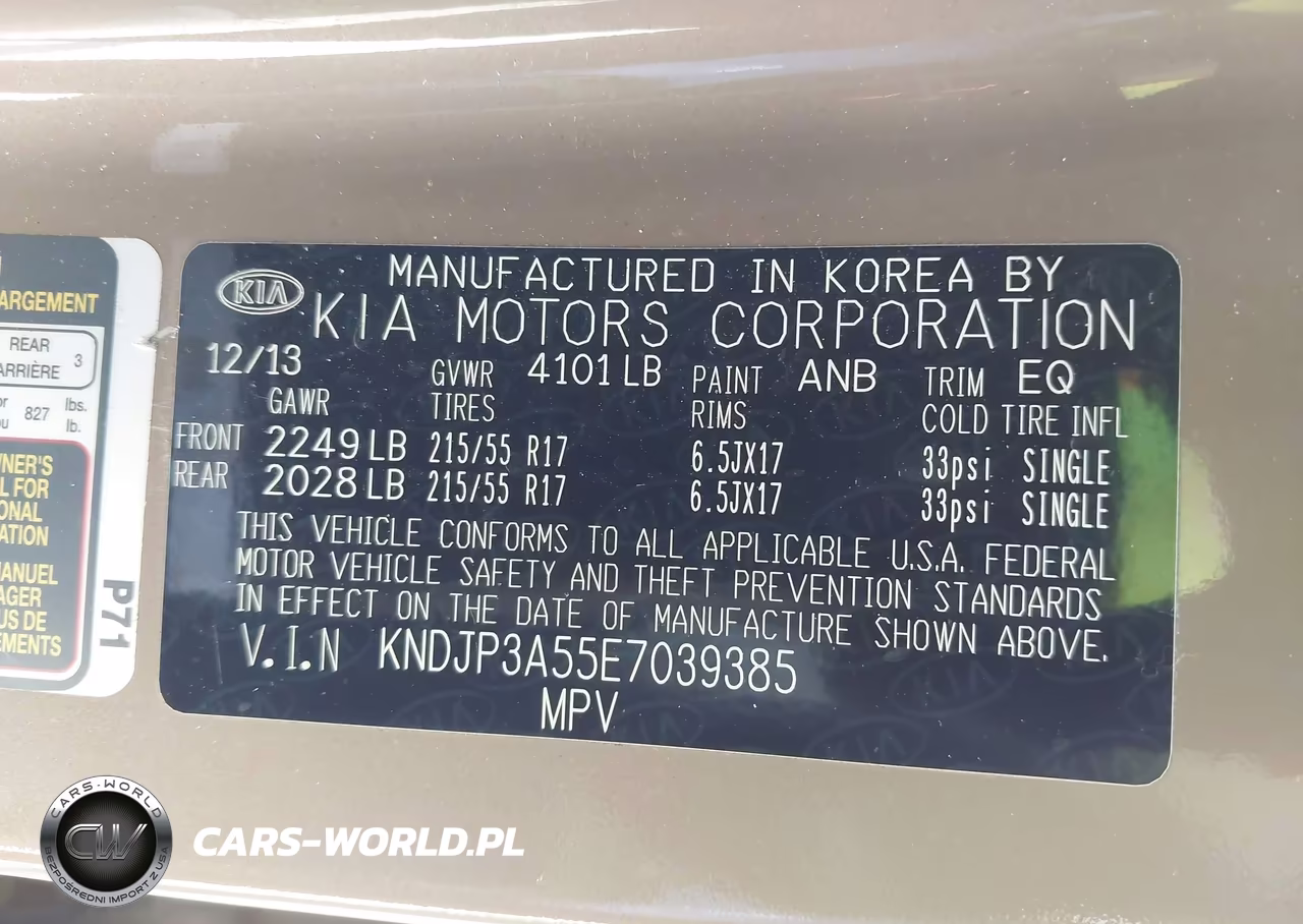 2014 Kia Soul + VIN:KNDJP3A55E7039385 - 9