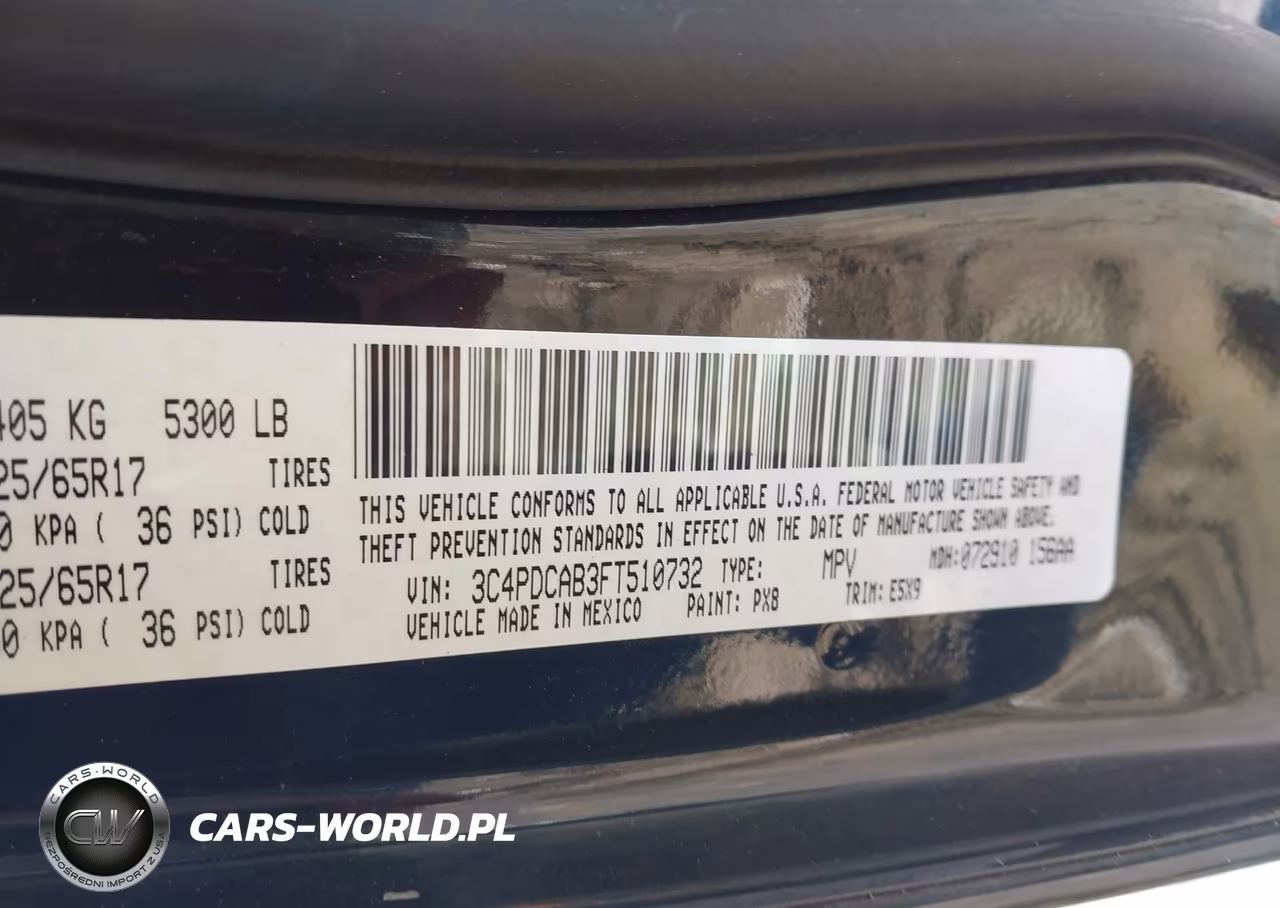 2015 Dodge Journey American Value Pkg VIN:3C4PDCAB3FT510732 - 9