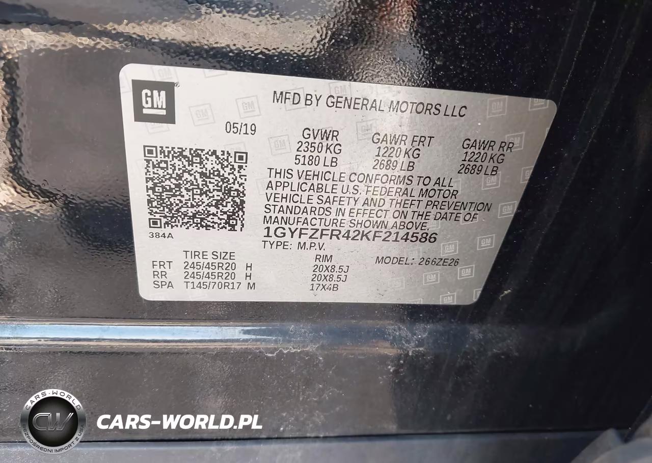2019 Cadillac Xt4 Sport VIN:1GYFZFR42KF214586 - 9