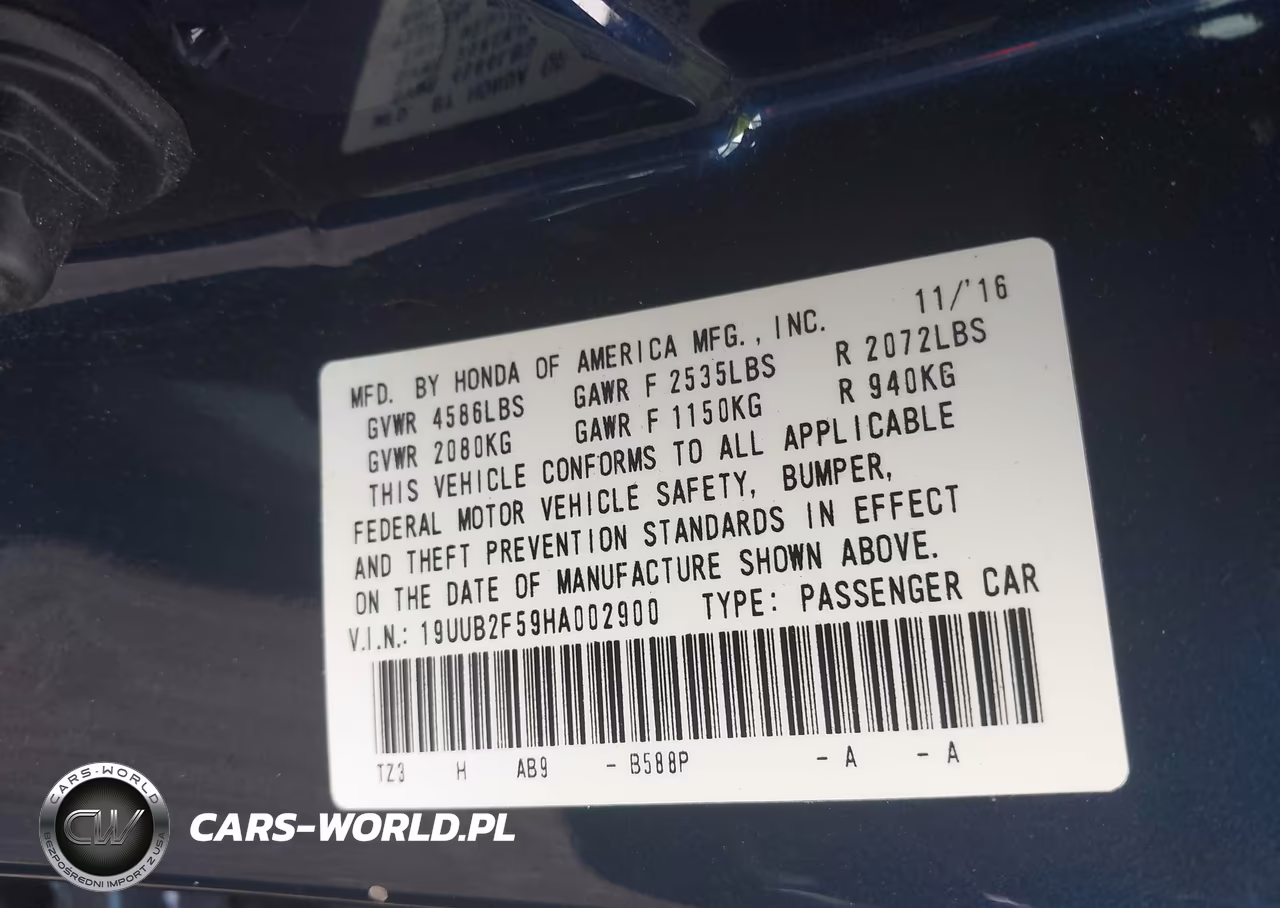 2017 Acura Tlx Technology Package VIN:19UUB2F59HA002900 - 9