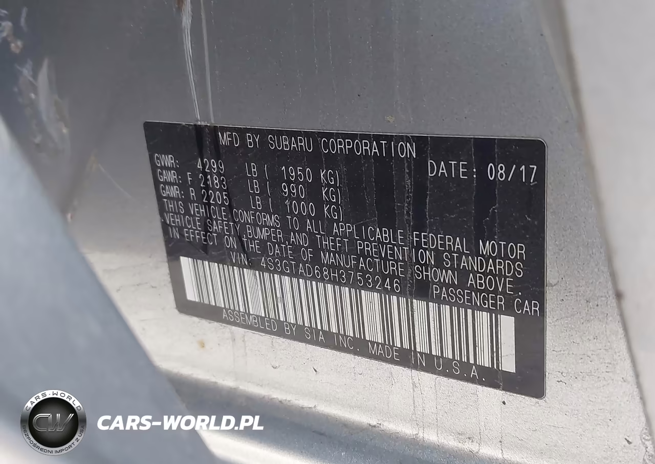 2017 Subaru Impreza 2.0I Premium VIN:4S3GTAD68H3753246 - 9