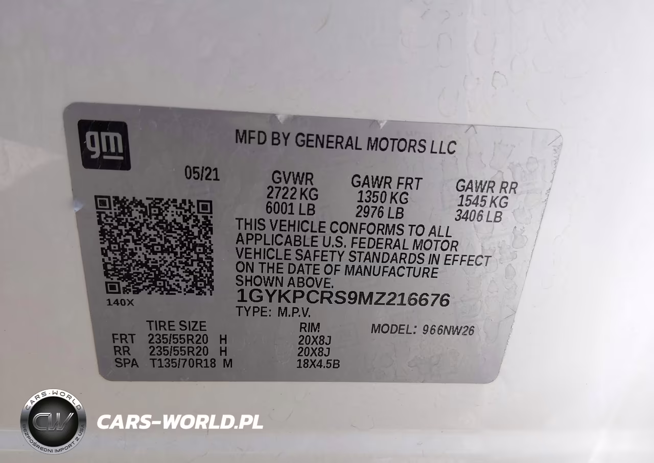 2021 Cadillac Xt6 Fwd Premium Luxury VIN:1GYKPCRS9MZ216676 - 9