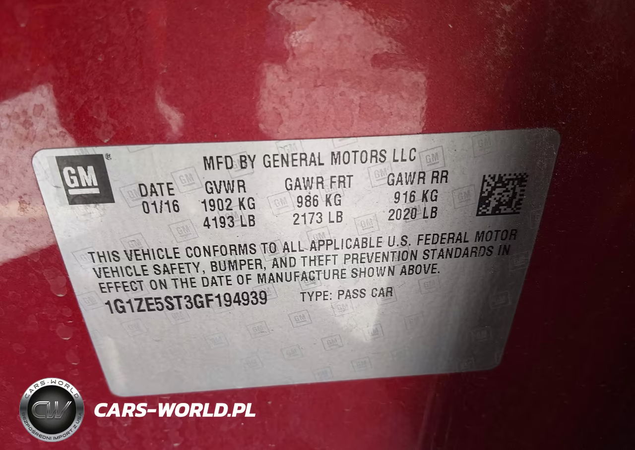 2016 Chevrolet Malibu 1Lt VIN:1G1ZE5ST3GF194939 - 9