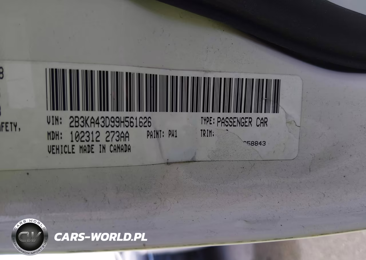 2009 Dodge Charger Se VIN:2B3KA43D99H561626 - 9