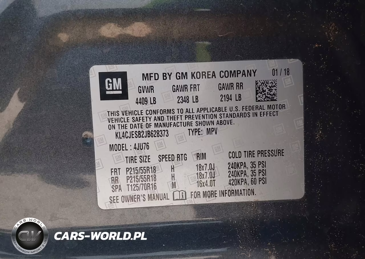 2018 Buick Encore Preferred VIN:KL4CJESB2JB628373 - 9