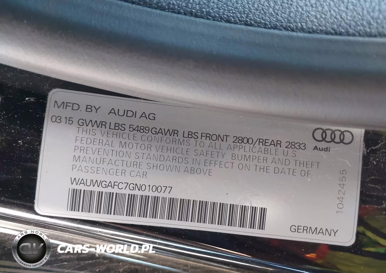2016 Audi A7 3.0T Premium Plus VIN:WAUWGAFC7GN010077 - 9