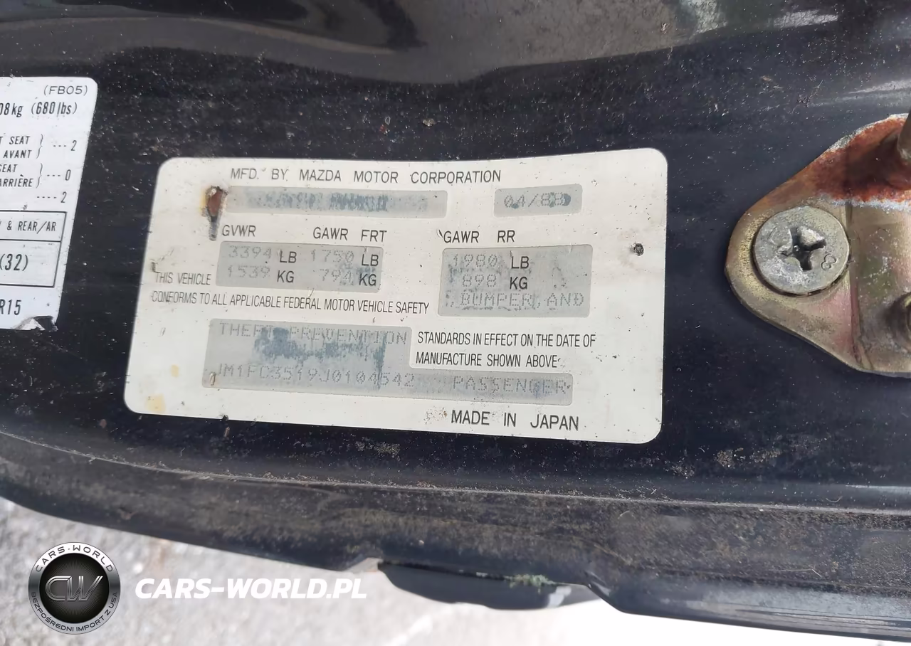 1988 Mazda Rx7 VIN:JM1FC3519J0104542 - 9