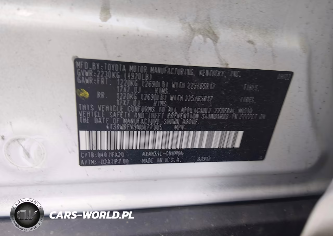 2022 Toyota Rav4 Hybrid Xle VIN:4T3RWRFV9NU077305 - 9