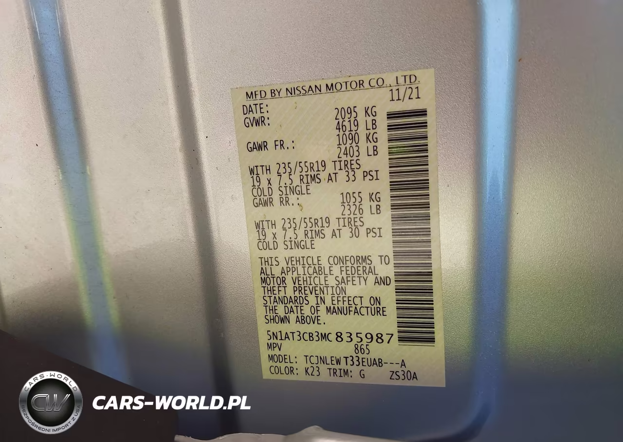 2021 Nissan Rogue Sl Intelligent Awd VIN:5N1AT3CB3MC835987 - 9