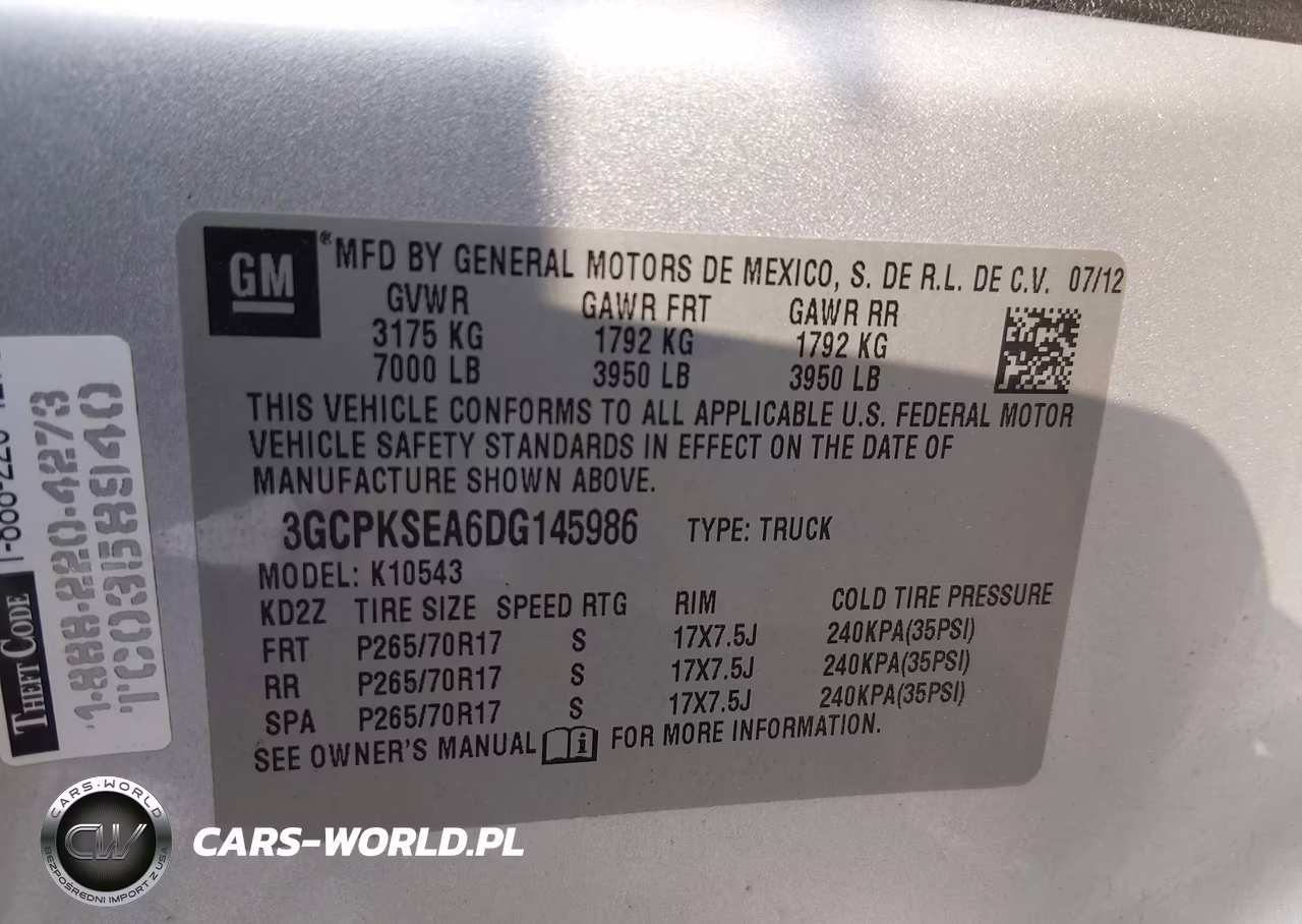 2013 Chevrolet Silverado 1500 Lt VIN:3GCPKSEA6DG145986 - 9