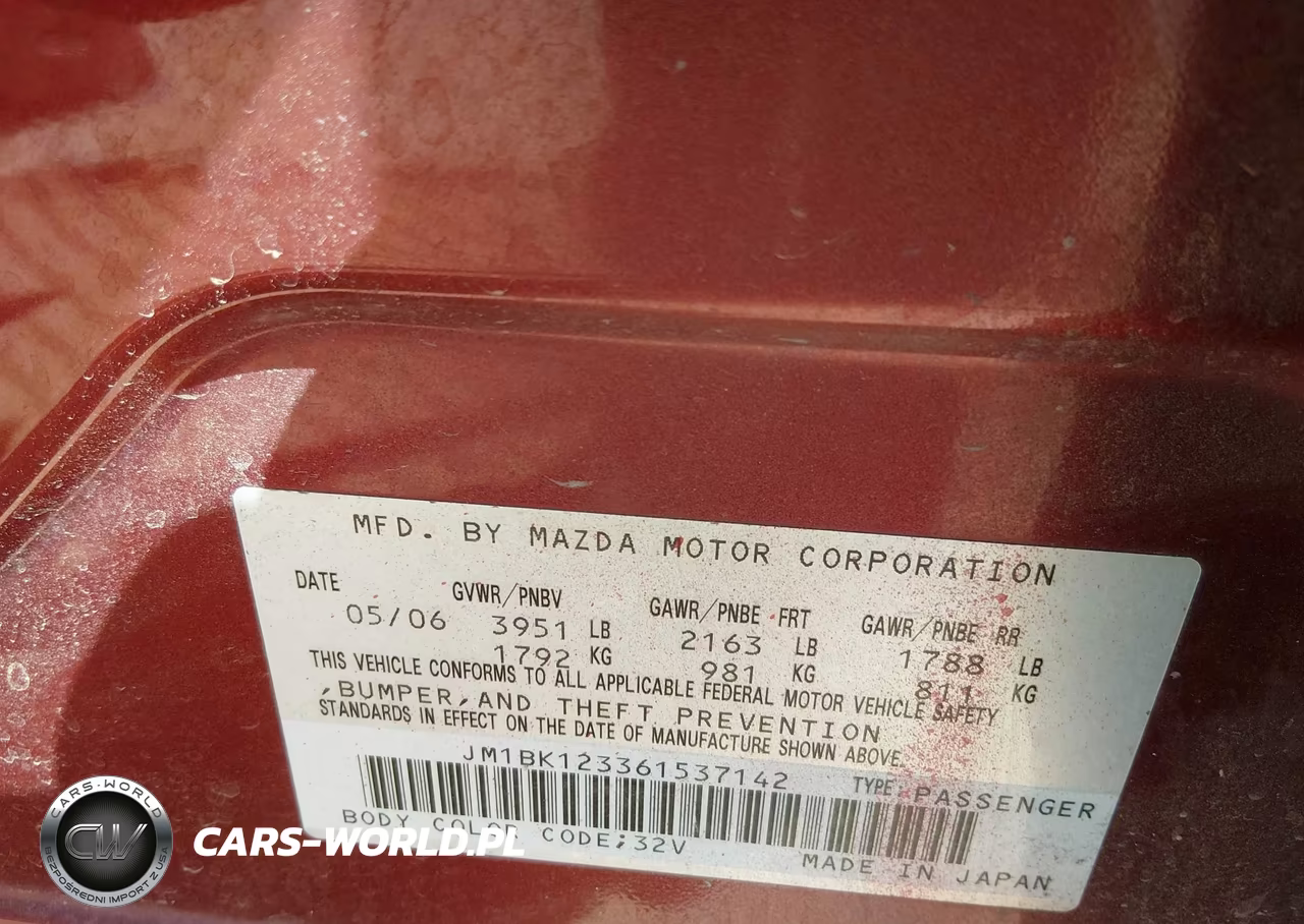 2006 Mazda Mazda3 S VIN:JM1BK123361537142 - 9