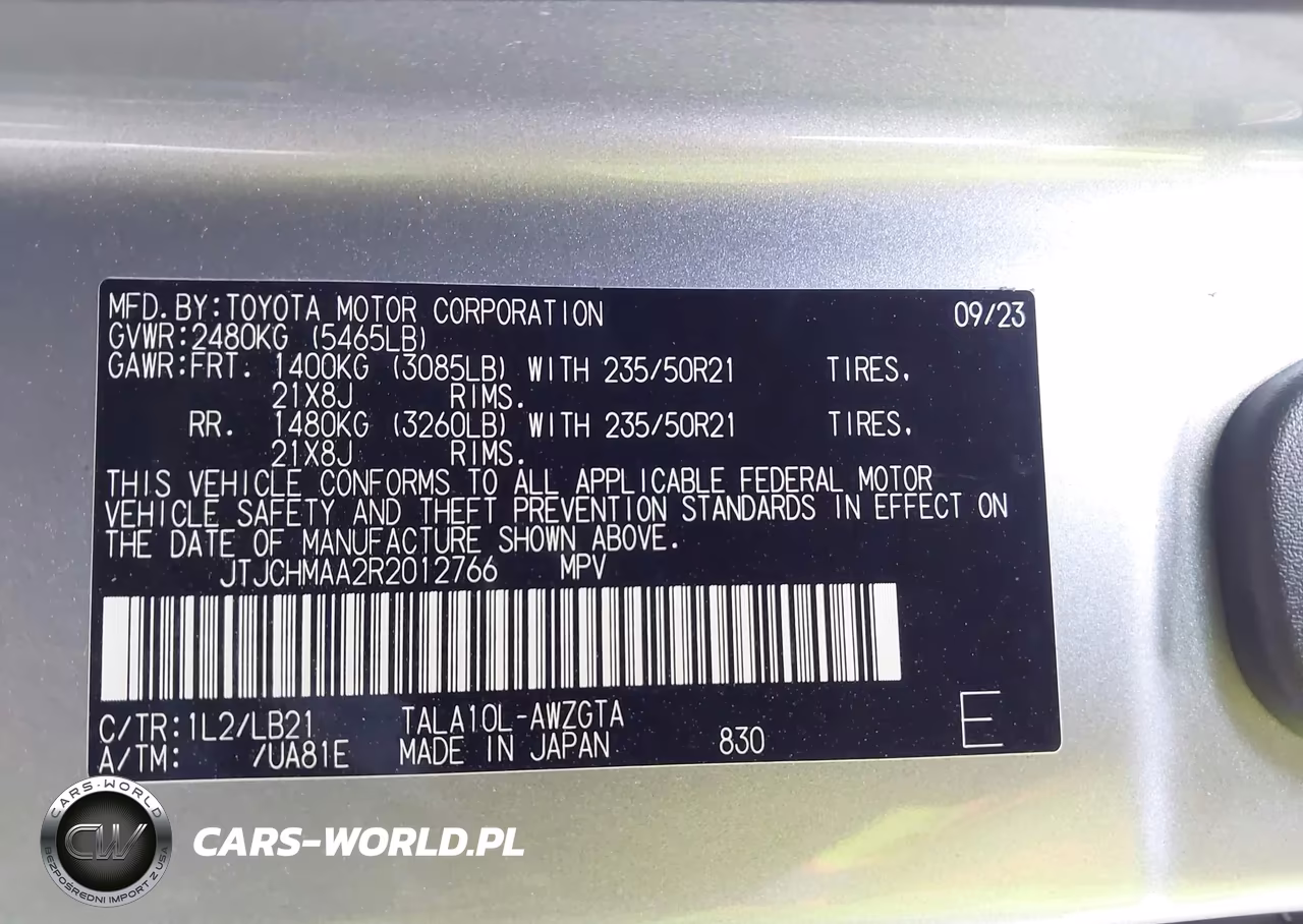 2024 Lexus Rx 350 Premium Plus VIN:JTJCHMAA2R2012766 - 9