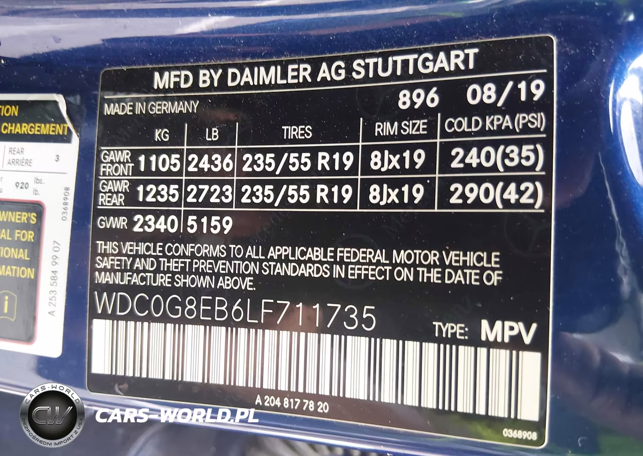 2020 Mercedes-Benz Glc 300 4Matic VIN:WDC0G8EB6LF711735 - 9