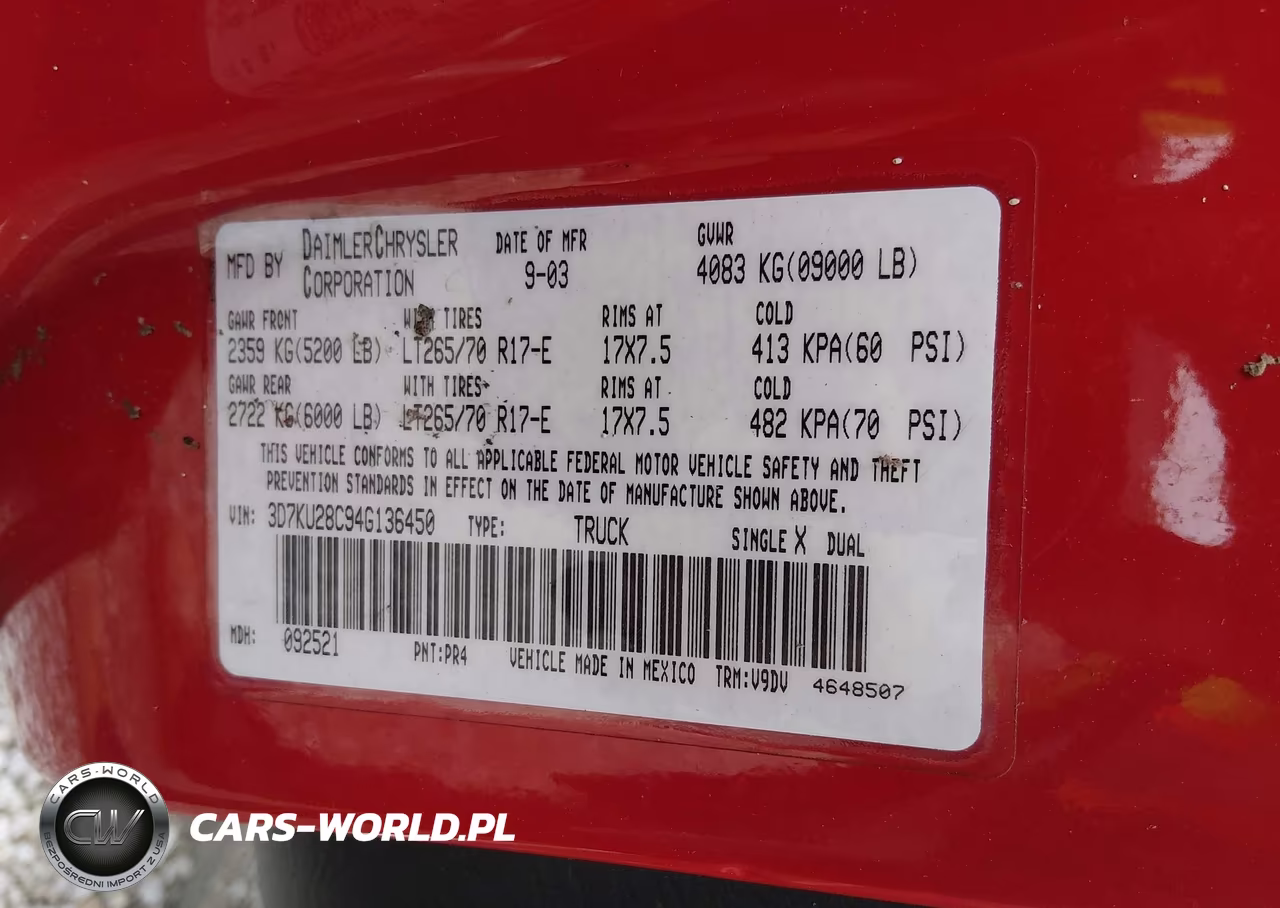 2004 Dodge Ram 2500 Slt-Laramie VIN:3D7KU28C94G136450 - 9