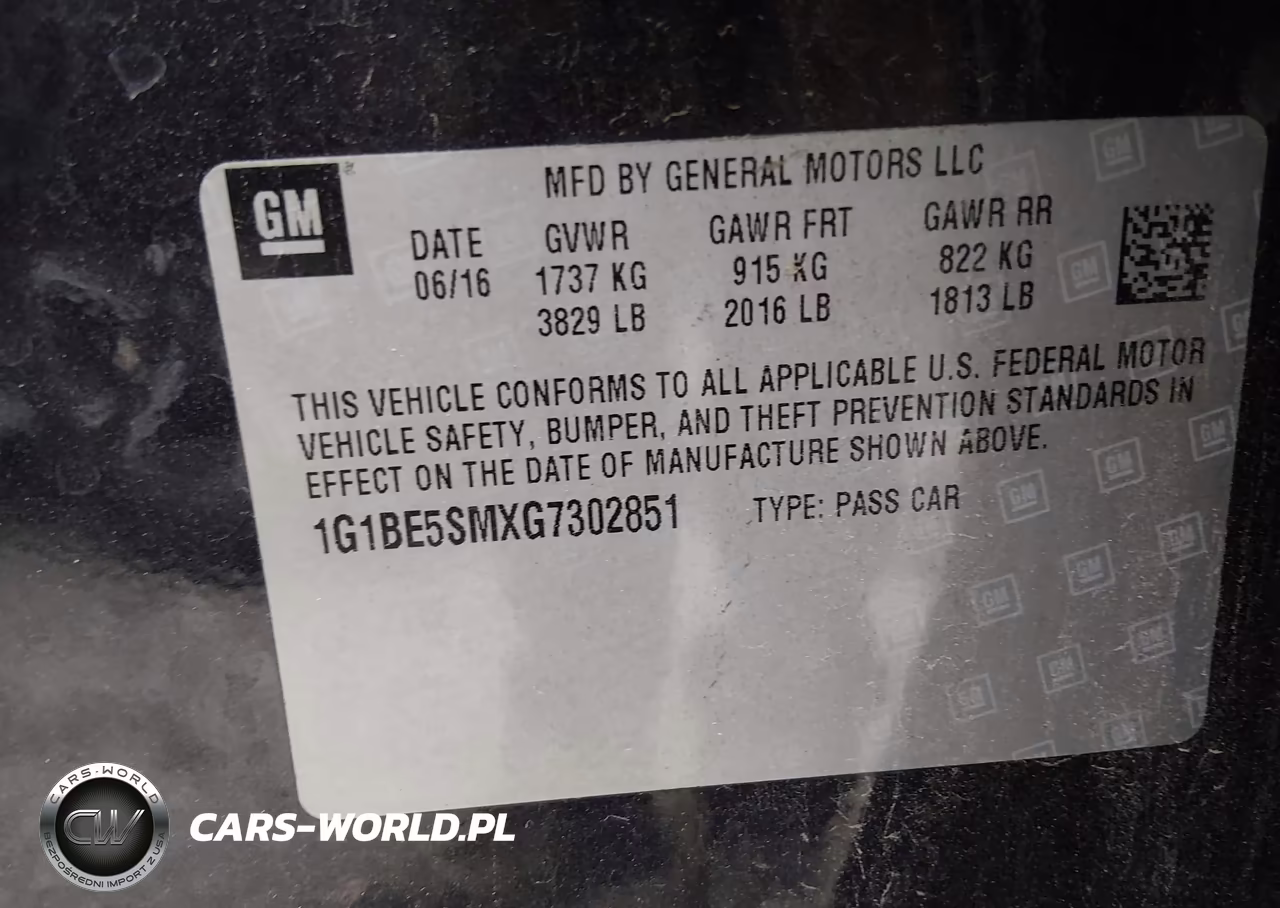 2016 Chevrolet Cruze Lt Auto VIN:1G1BE5SMXG7302851 - 9