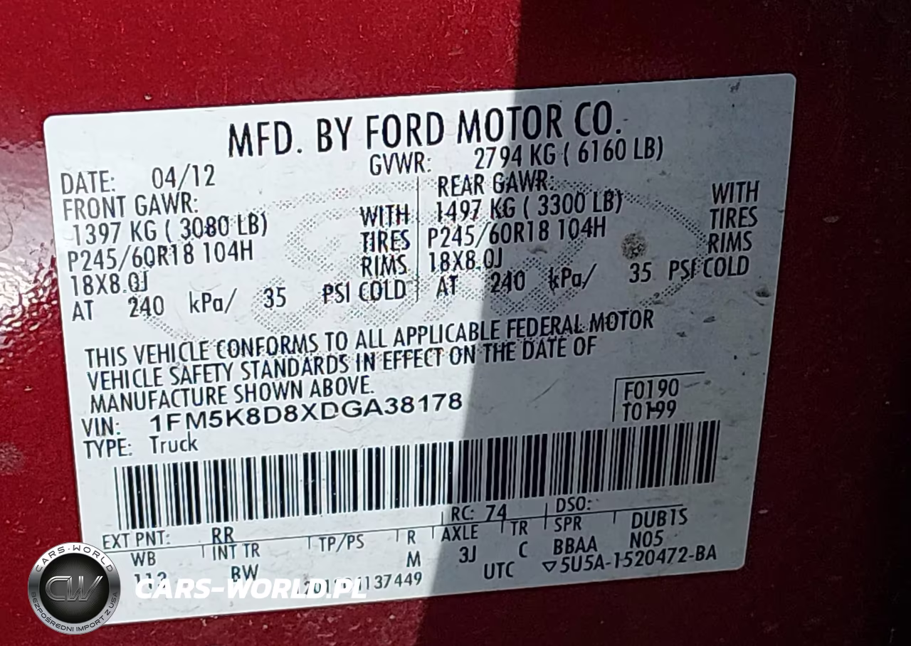 2013 Ford Explorer Xlt VIN:1FM5K8D8XDGA38178 - 9