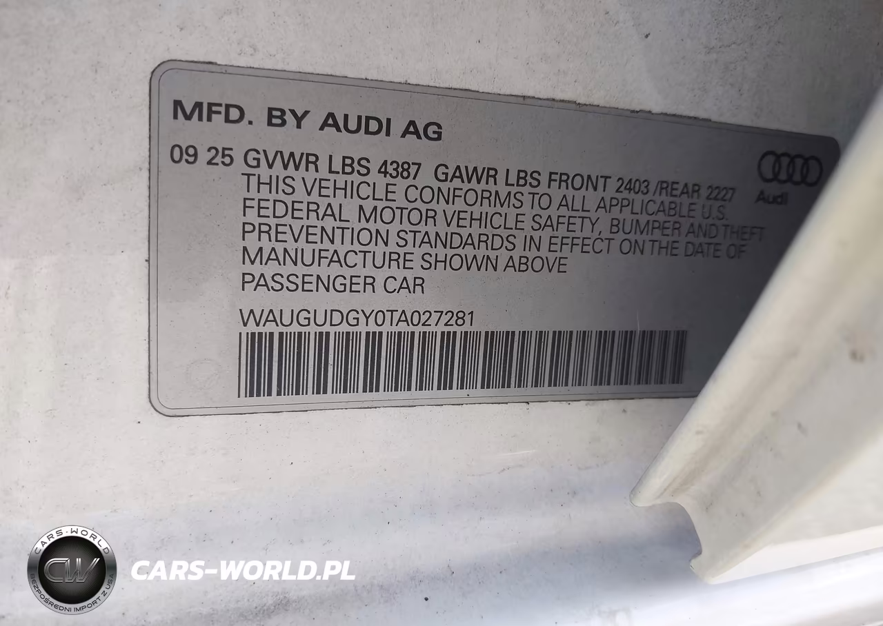 2026 Audi A3 Premium Plus 40 Tfsi Quattro S Tronic VIN:WAUGUDGY0TA027281 - 9