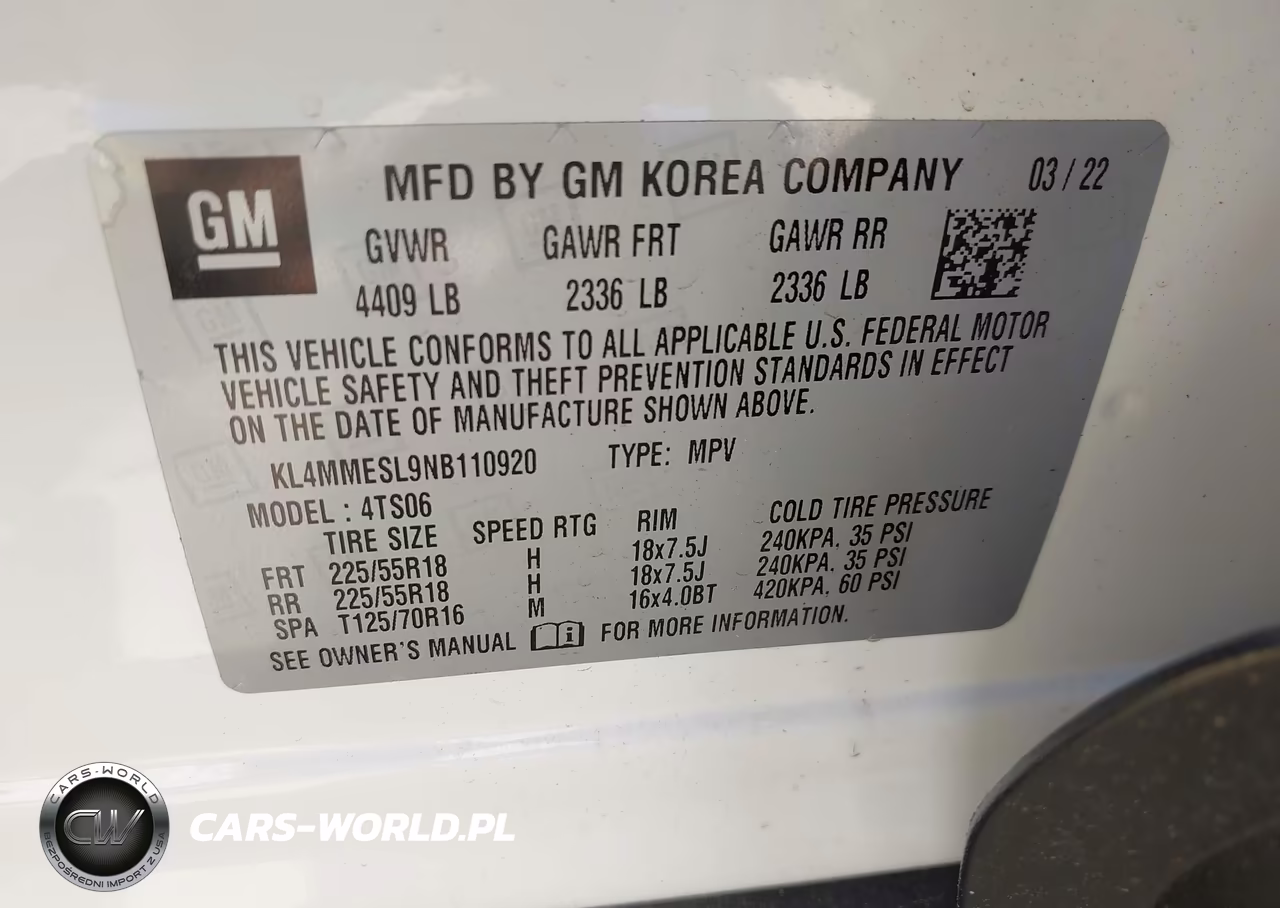 2022 Buick Encore Gx Awd Select VIN:KL4MMESL9NB110920 - 9