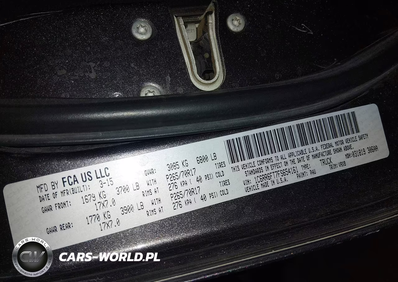 2015 Ram 1500 Tradesman VIN:1C6RR6FT7FS654161 - 9