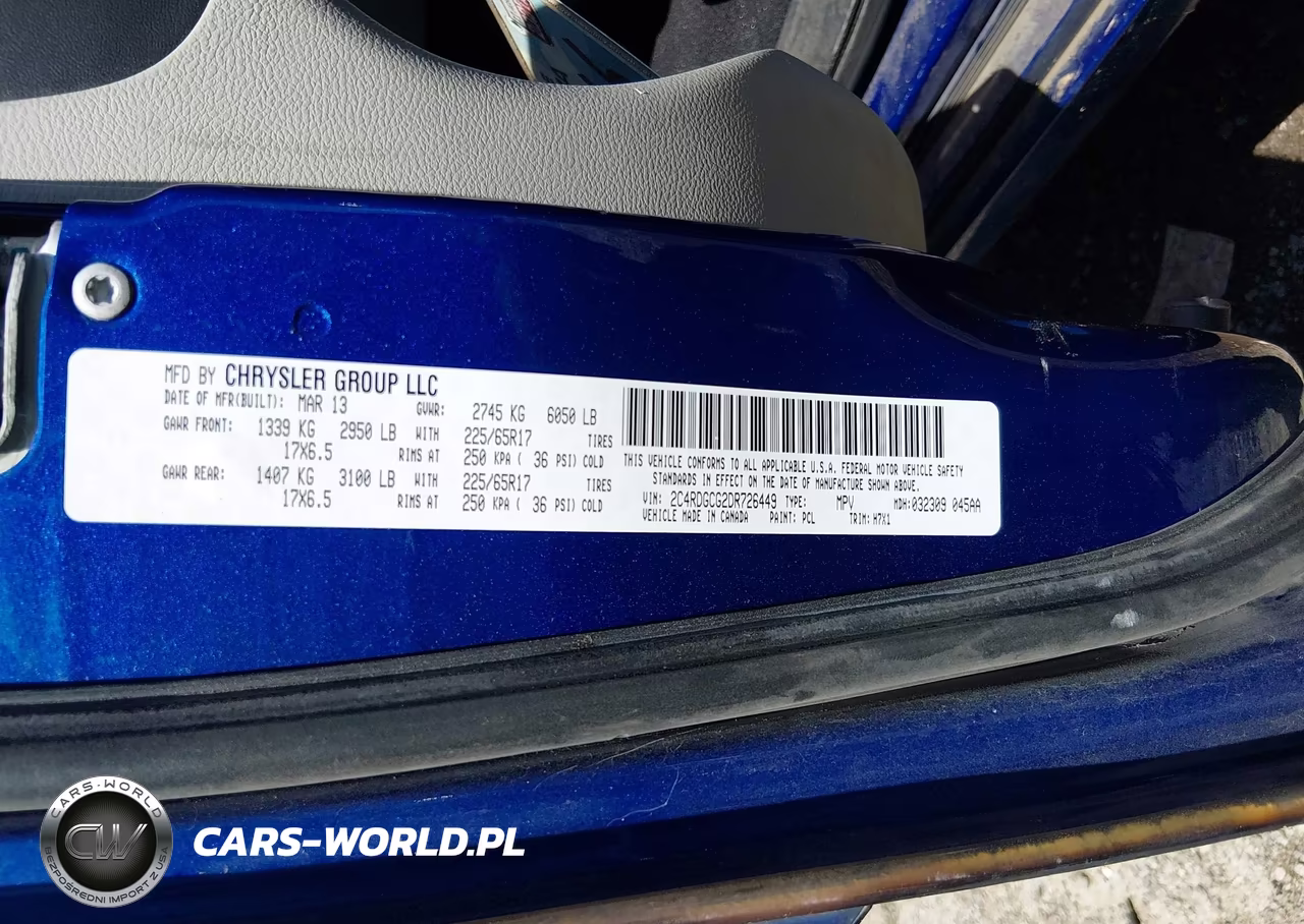 2013 Dodge Grand Caravan Sxt VIN:2C4RDGCG2DR726449 - 9
