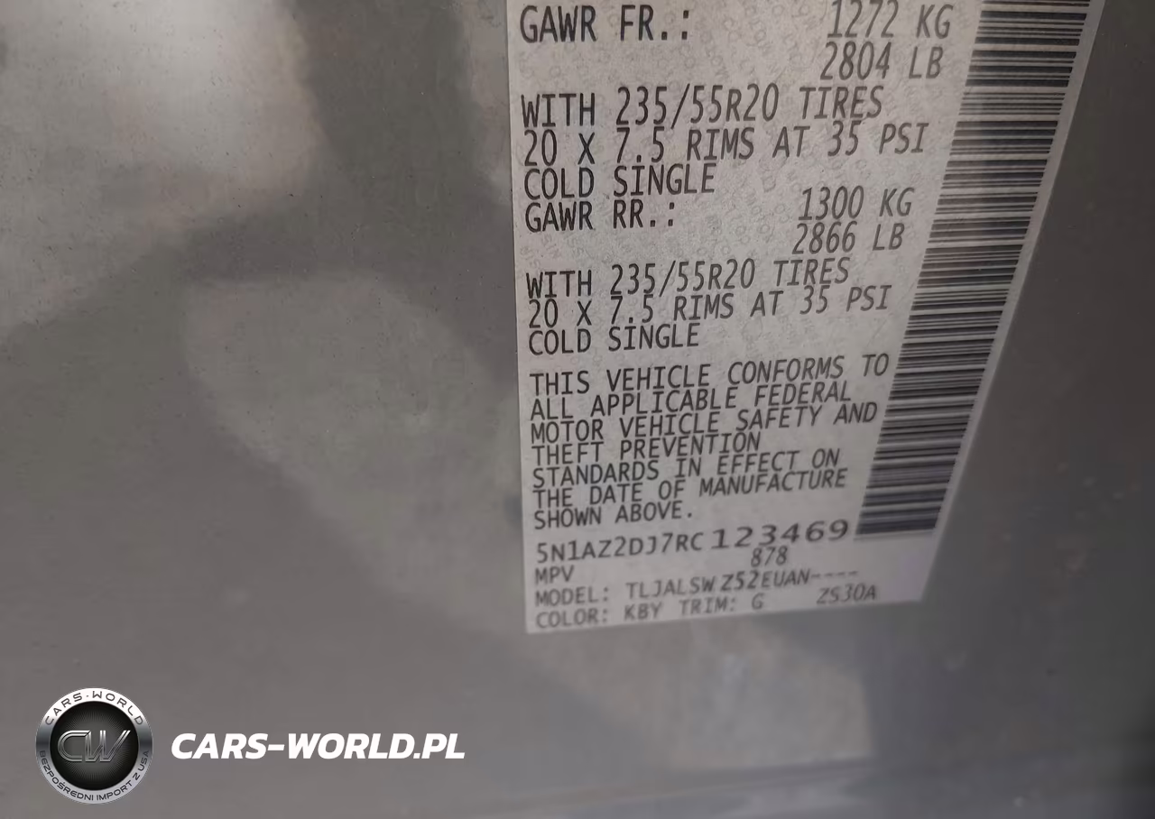2024 Nissan Murano Platinum Fwd VIN:5N1AZ2DJ7RC123469 - 7