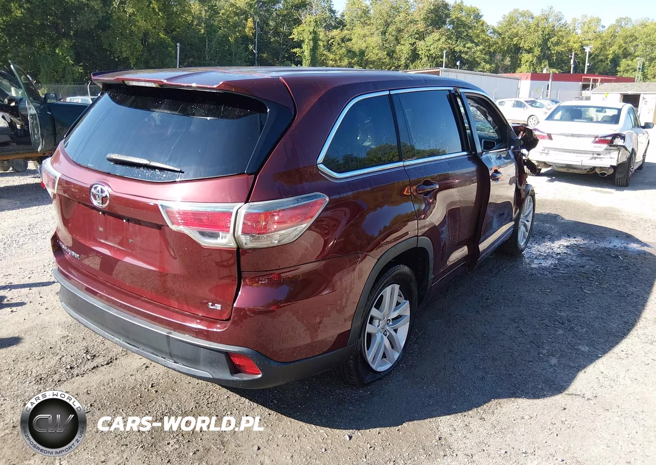 2014 Toyota Highlander Le VIN:5TDZARFH6ES008503 - 4