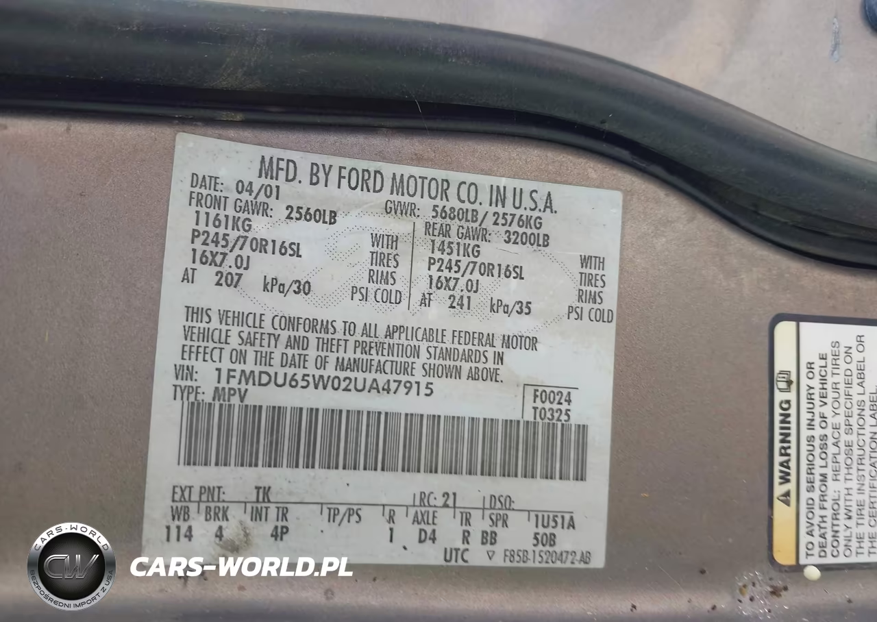 2002 Ford Explorer Limited VIN:1FMDU65W02UA47915 - 9