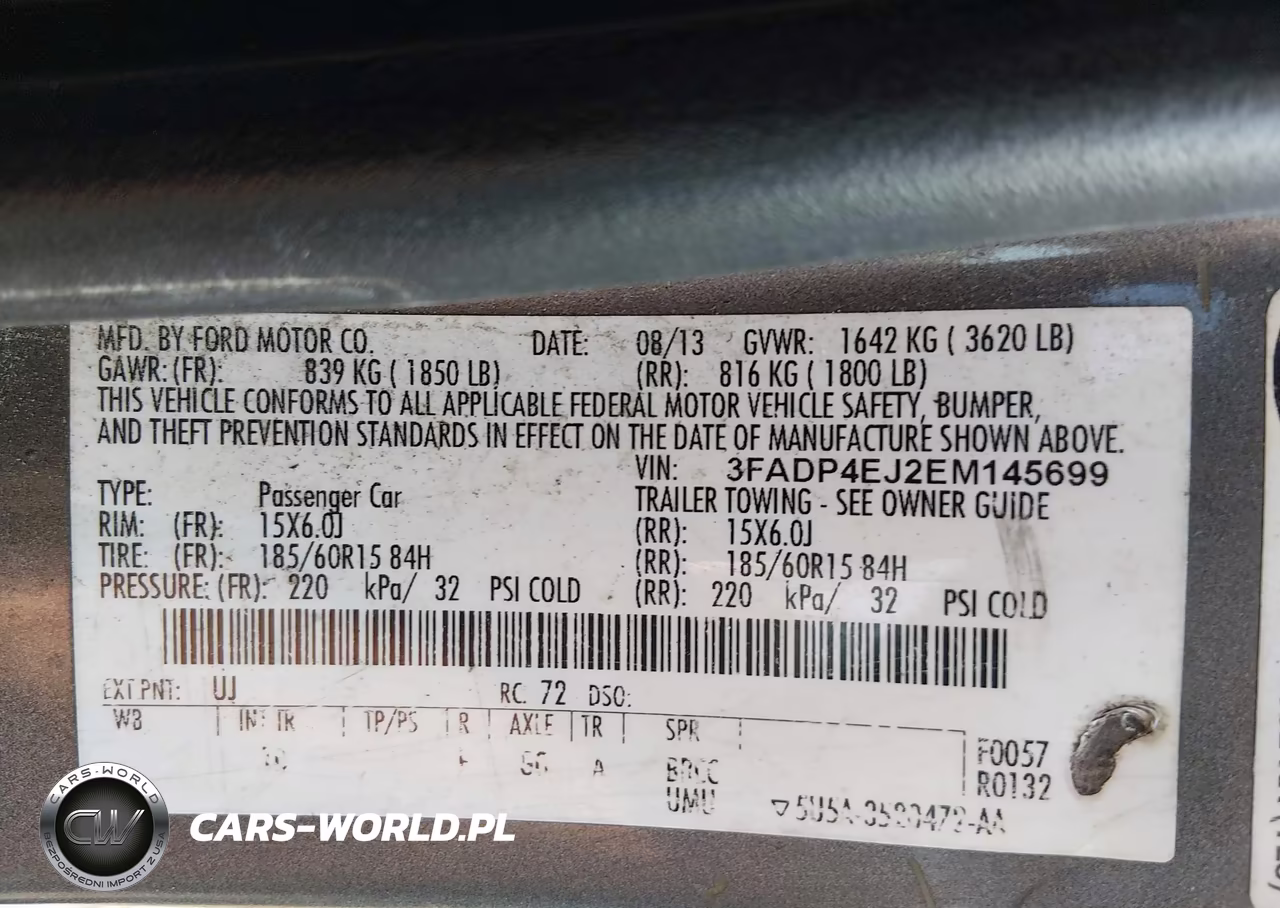 2014 Ford Fiesta Se VIN:3FADP4EJ2EM145699 - 9