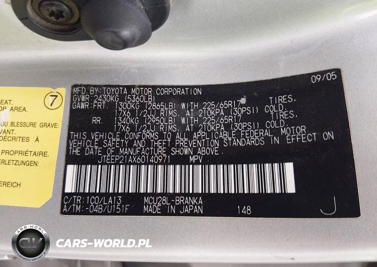2006 Toyota Highlander Limited V6 VIN:JTEEP21AX60140971 - 9