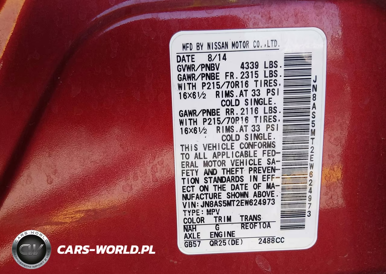 2014 Nissan Rogue Select S VIN:JN8AS5MT2EW624973 - 9