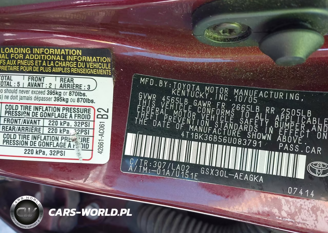 2006 Toyota Avalon Xls VIN:4T1BK36B56U083791 - 9