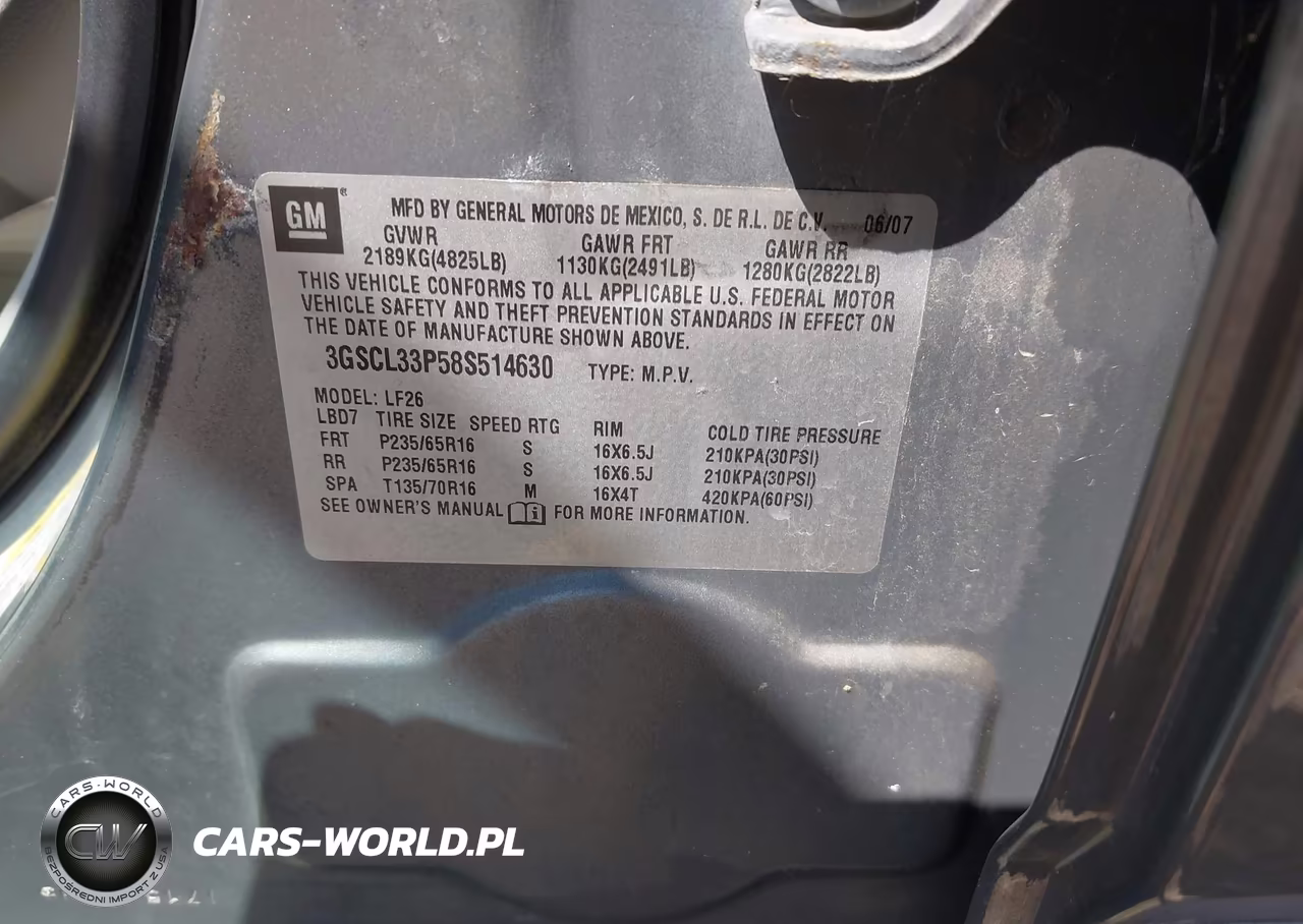 2008 Saturn Vue 4-Cyl Xe VIN:3GSCL33P58S514630 - 9