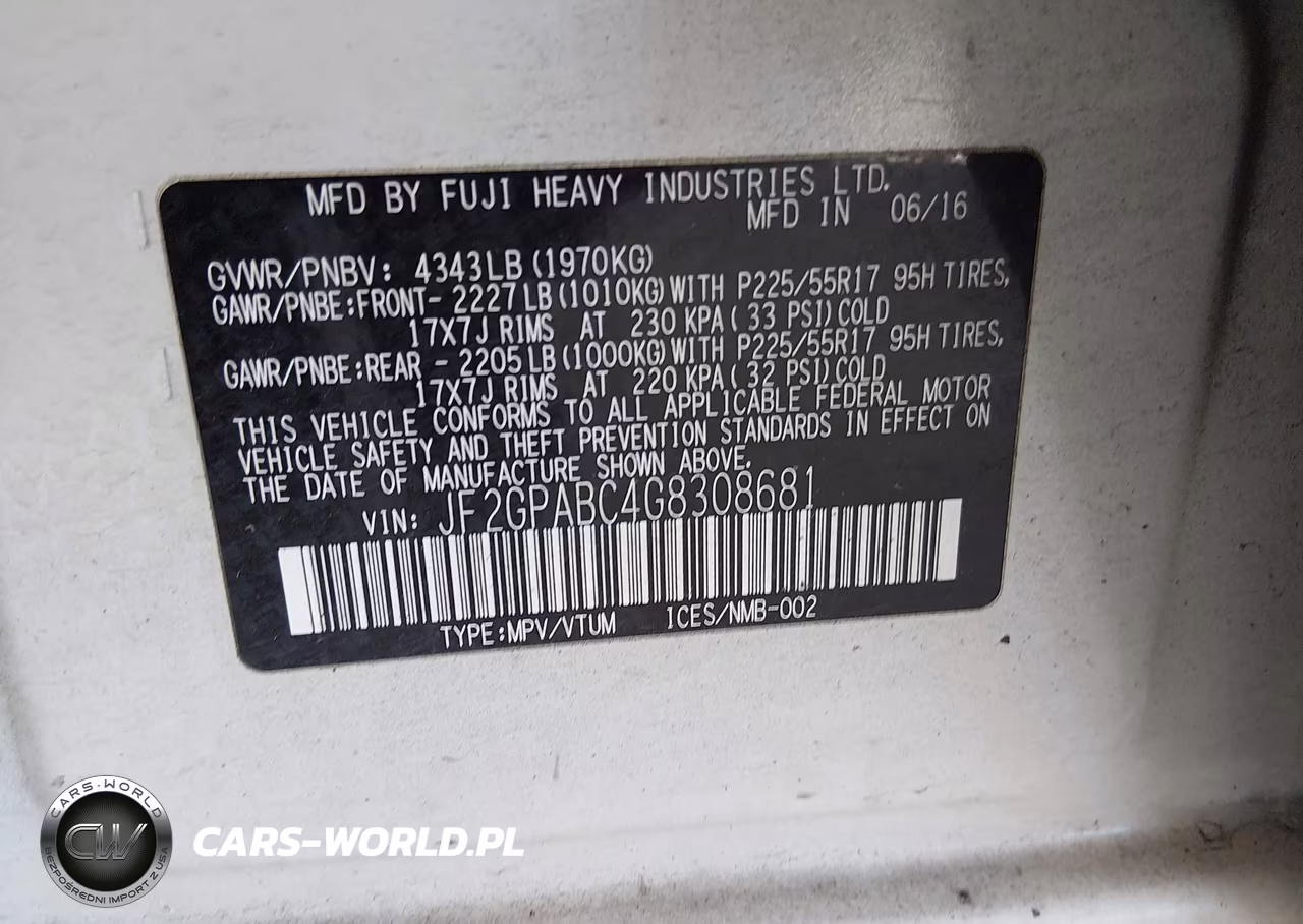 2016 Subaru Crosstrek 2.0I Premium VIN:JF2GPABC4G8308681 - 9