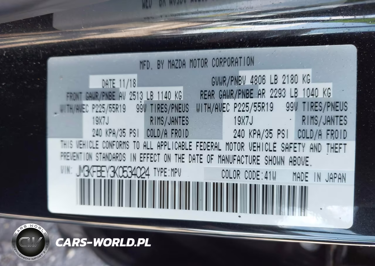 2019 Mazda Cx-5 Signature VIN:JM3KFBEY3K0534024 - 9