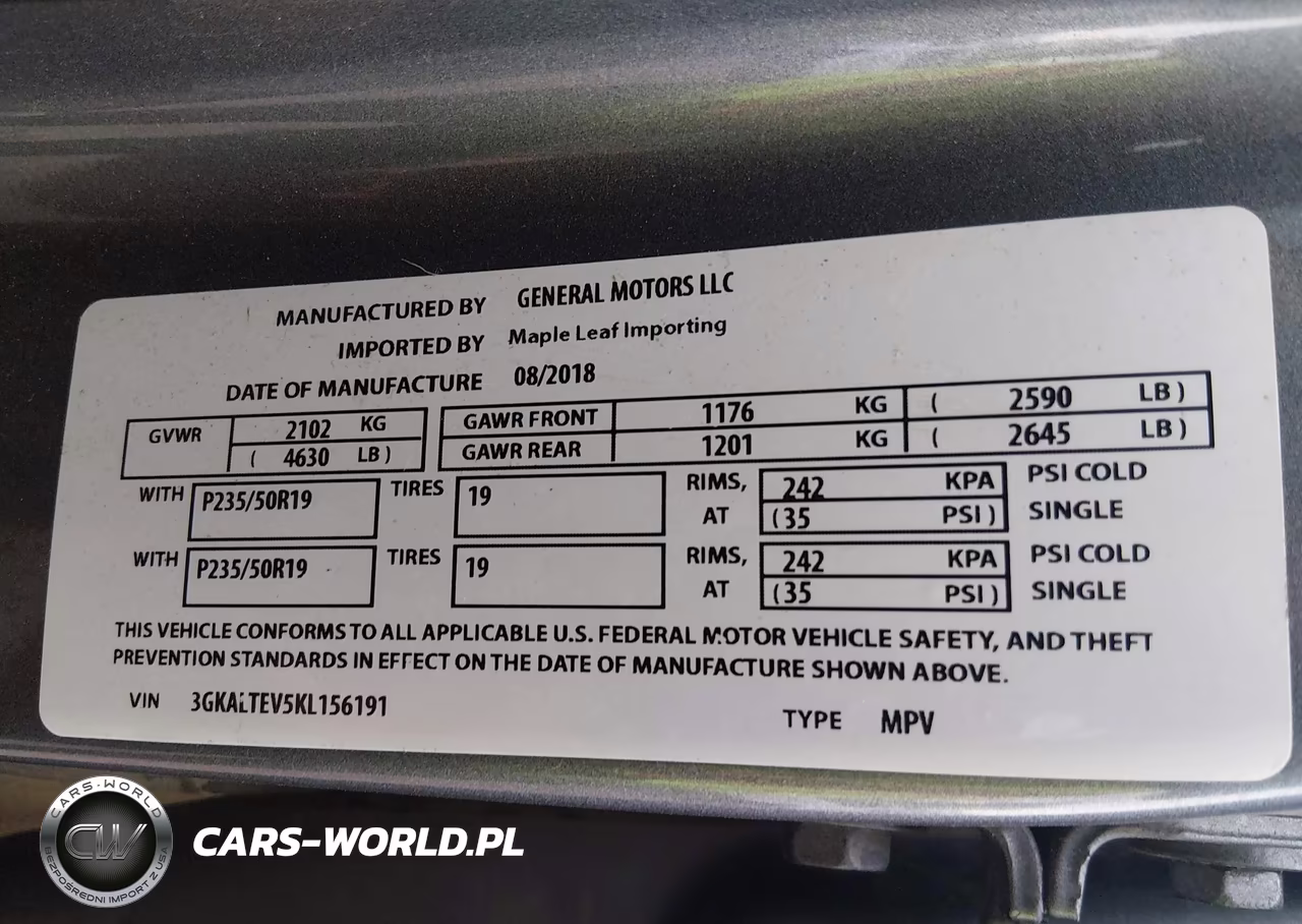 2019 GMC Terrain Sle VIN:3GKALTEV5KL156191 - 9