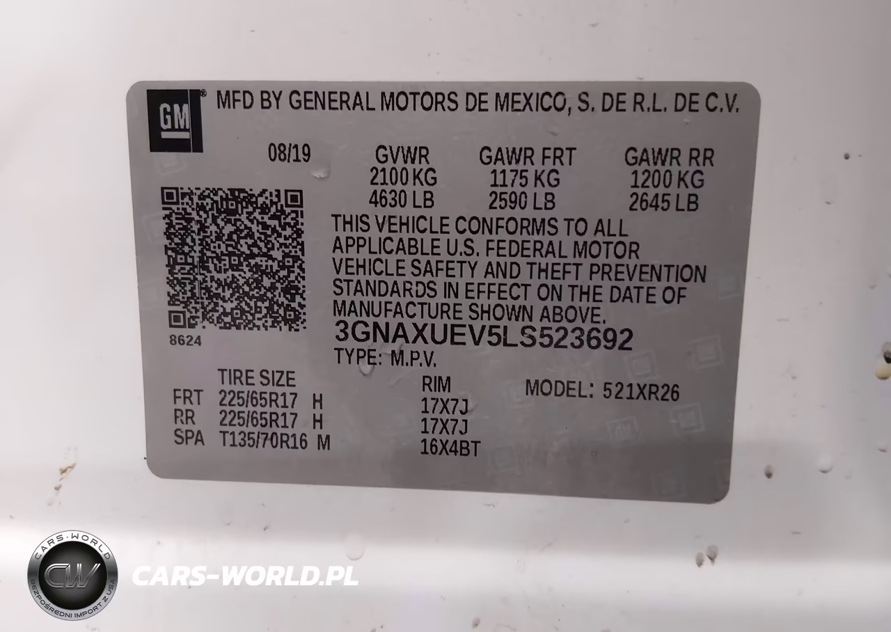 2020 Chevrolet Equinox Awd Lt 1.5L Turbo VIN:3GNAXUEV5LS523692 - 9