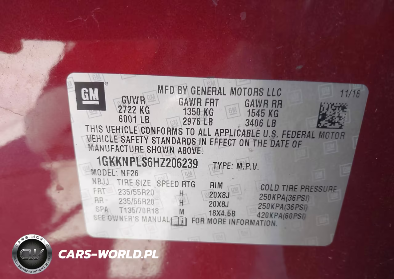2017 GMC Acadia Denali VIN:1GKKNPLS6HZ206239 - 9