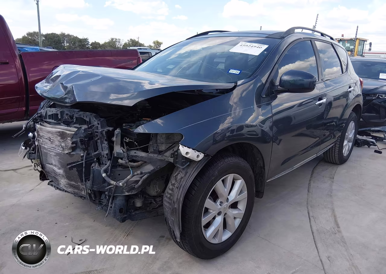 2012 Nissan Murano Sl VIN:JN8AZ1MU9CW113321 - 2