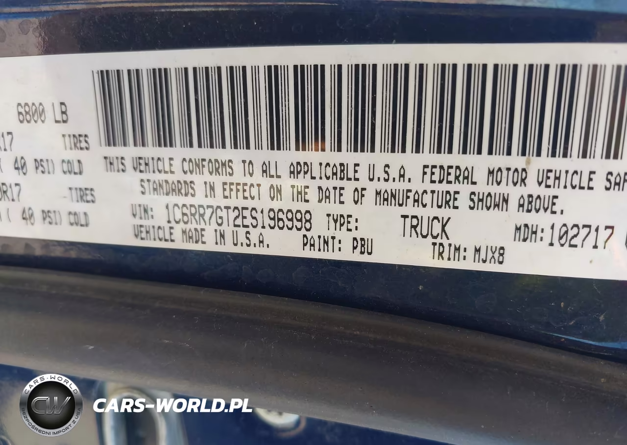 2014 Ram 1500 Big Horn VIN:1C6RR7GT2ES196998 - 9