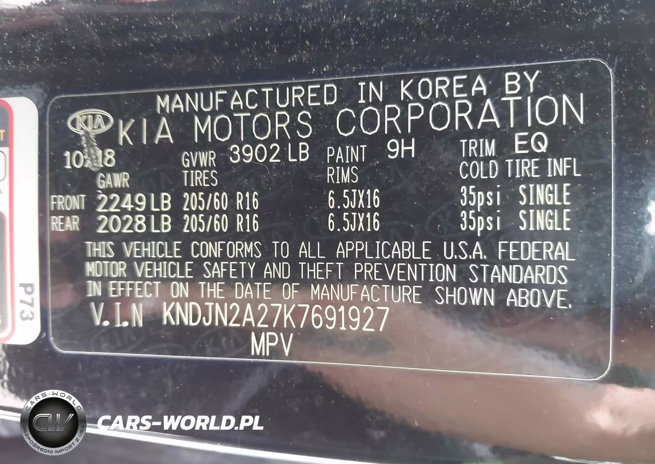 2019 Kia Soul VIN:KNDJN2A27K7691927 - 9