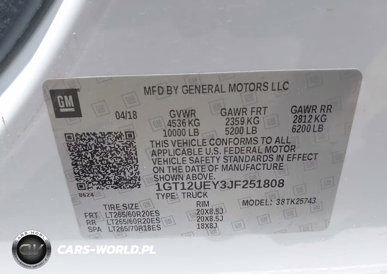 2018 GMC Sierra K2500 Denali VIN:1GT12UEY3JF251808 - 9