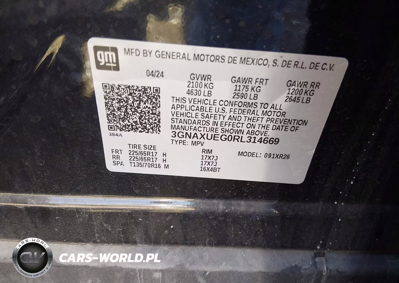 2024 Chevrolet Equinox Awd Lt VIN:3GNAXUEG0RL314669 - 9