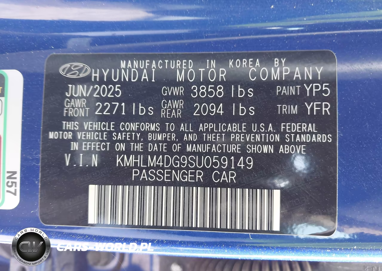 2025 Hyundai Elantra Sel Sport VIN:KMHLM4DG9SU059149 - 9
