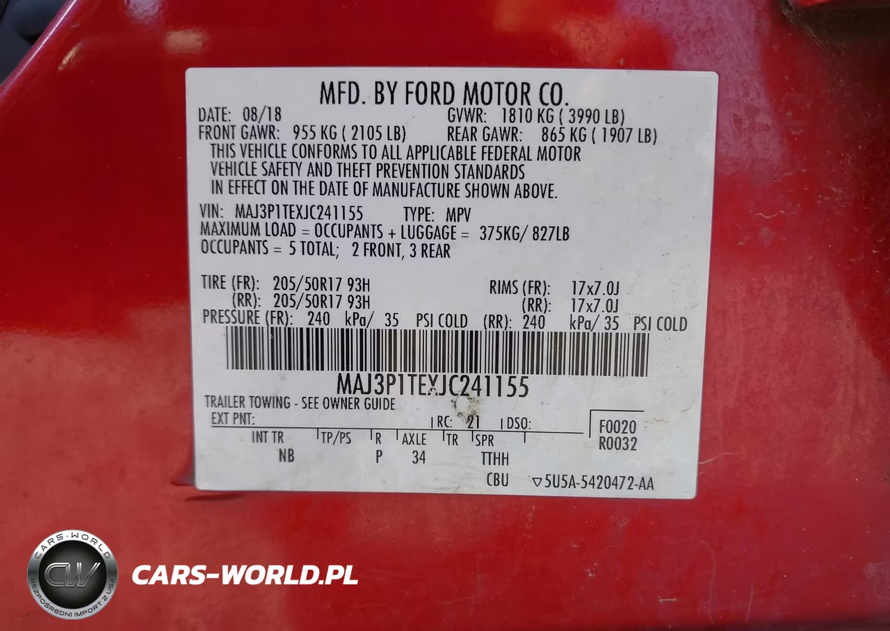 2018 Ford Ecosport Se VIN:MAJ3P1TEXJC241155 - 9