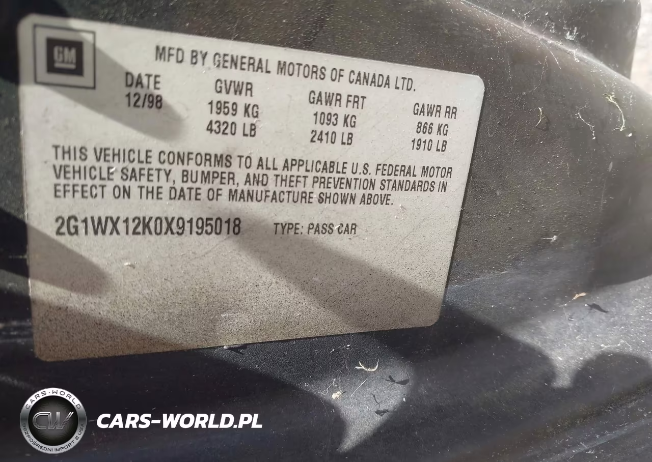 1999 Chevrolet Monte Carlo Z34 VIN:2G1WX12K0X9195018 - 9