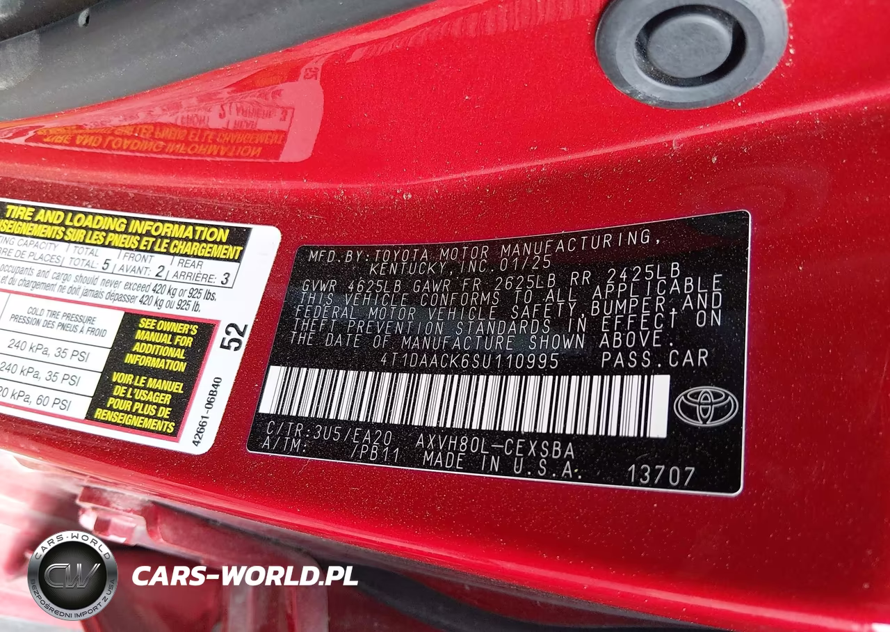 2025 Toyota Camry Se VIN:4T1DAACK6SU110995 - 9