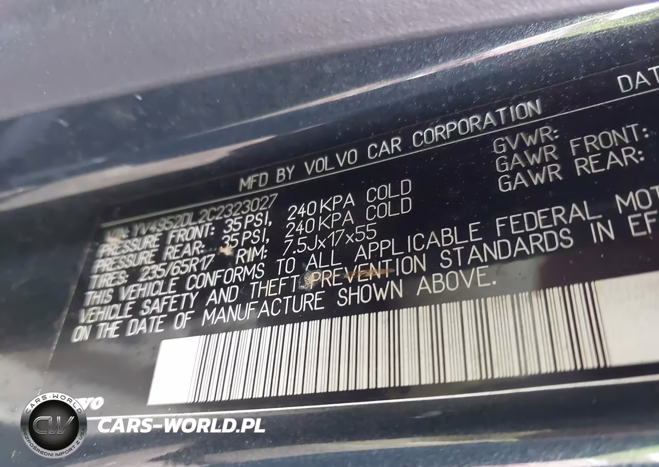 2012 Volvo Xc60 3.2-3.2 Platinum-3.2 Premier-3.2 Premier Plus VIN:YV4952DL2C2323027 - 9