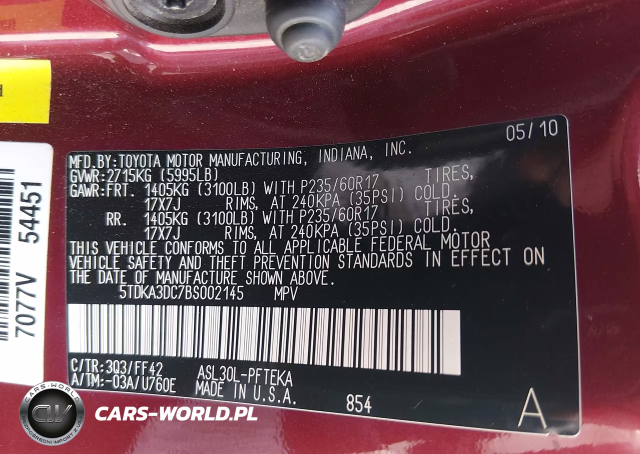 2011 Toyota Sienna VIN:5TDKA3DC7BS002145 - 9