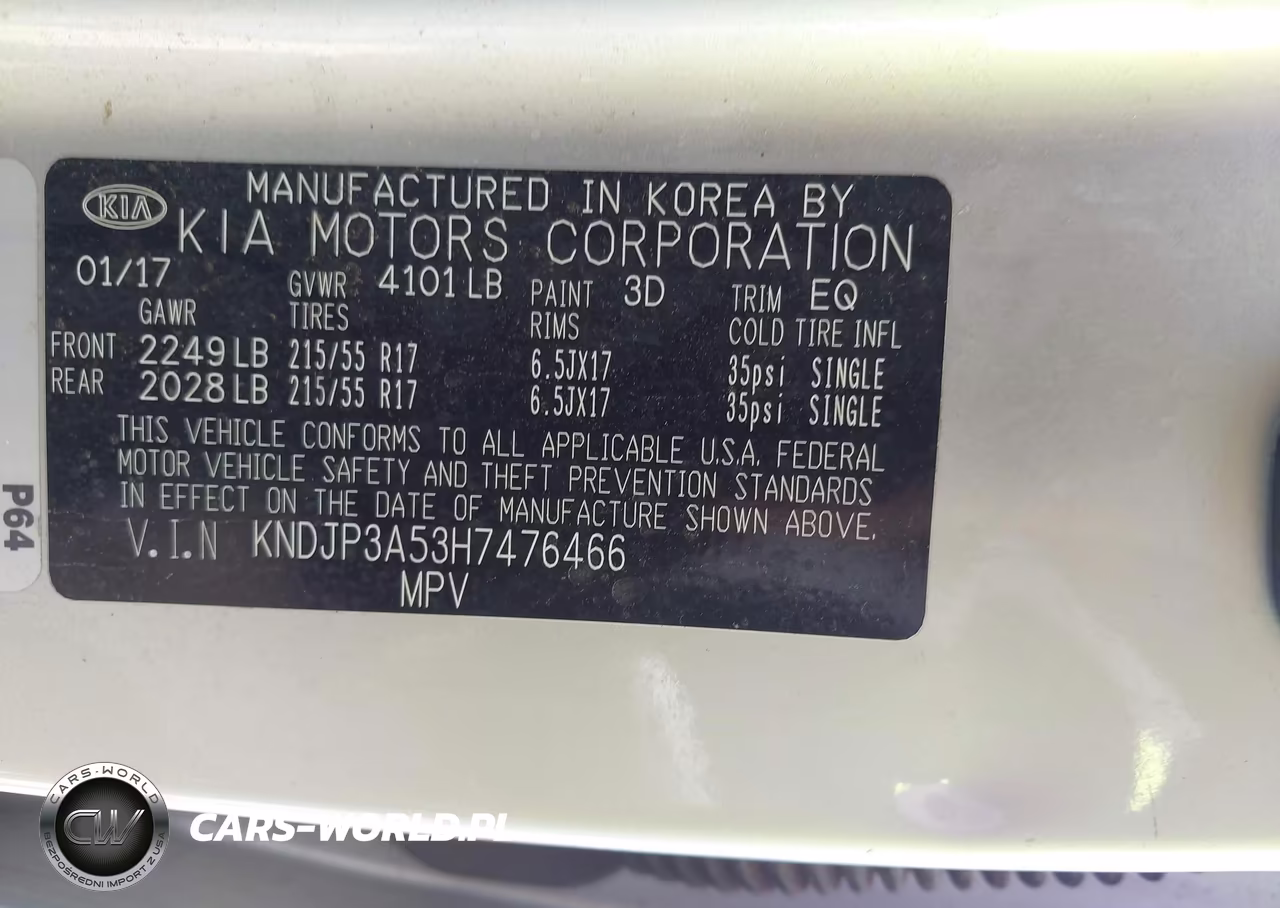 2017 Kia Soul + VIN:KNDJP3A53H7476466 - 9