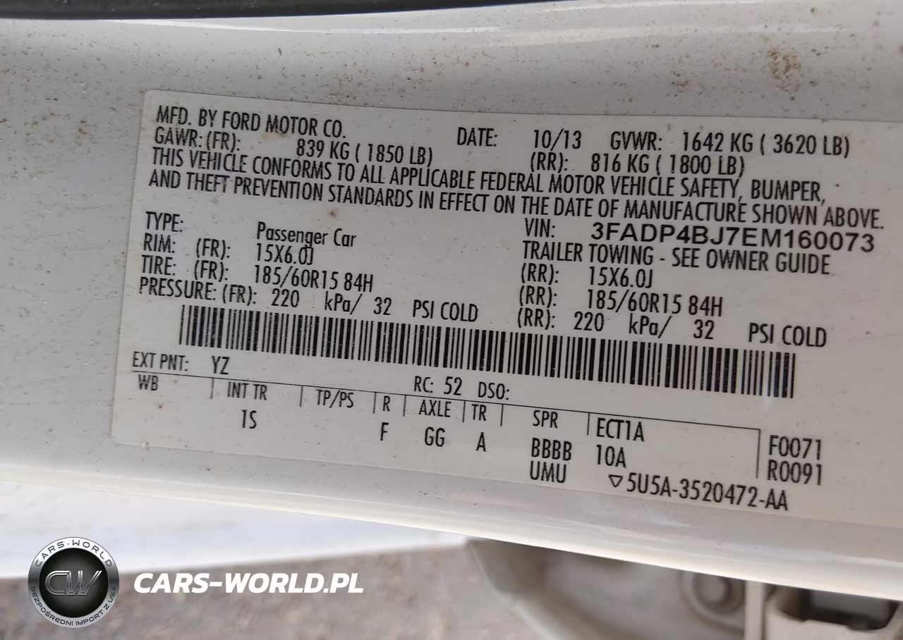 2014 Ford Fiesta Se VIN:3FADP4BJ7EM160073 - 9